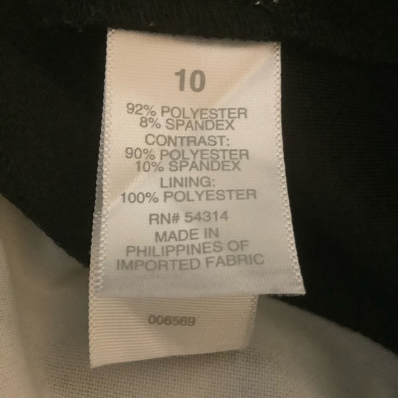 BISOU BISOU BLACK & WHITE PATTERNED SLEEVELESS MIDI DRESS/ Size 10 - Picture 11 of 11